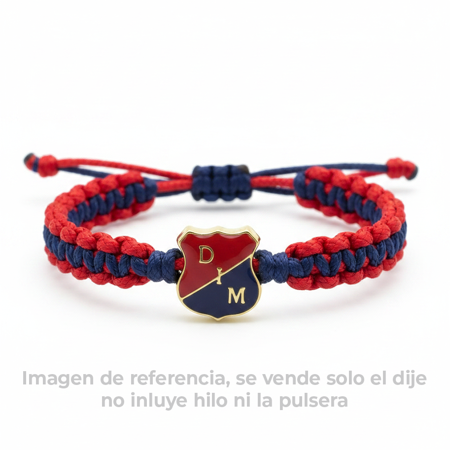Dije Escudo Independiente Medellín Doble Cara Gold Filled