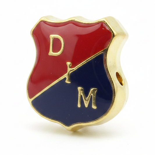 Dije Escudo Independiente Medellín Doble Cara Gold Filled