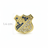 Dije Escudo Millonarios Dorado Rodinado