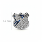 Dije Escudo Millonarios Plateado Rodinado