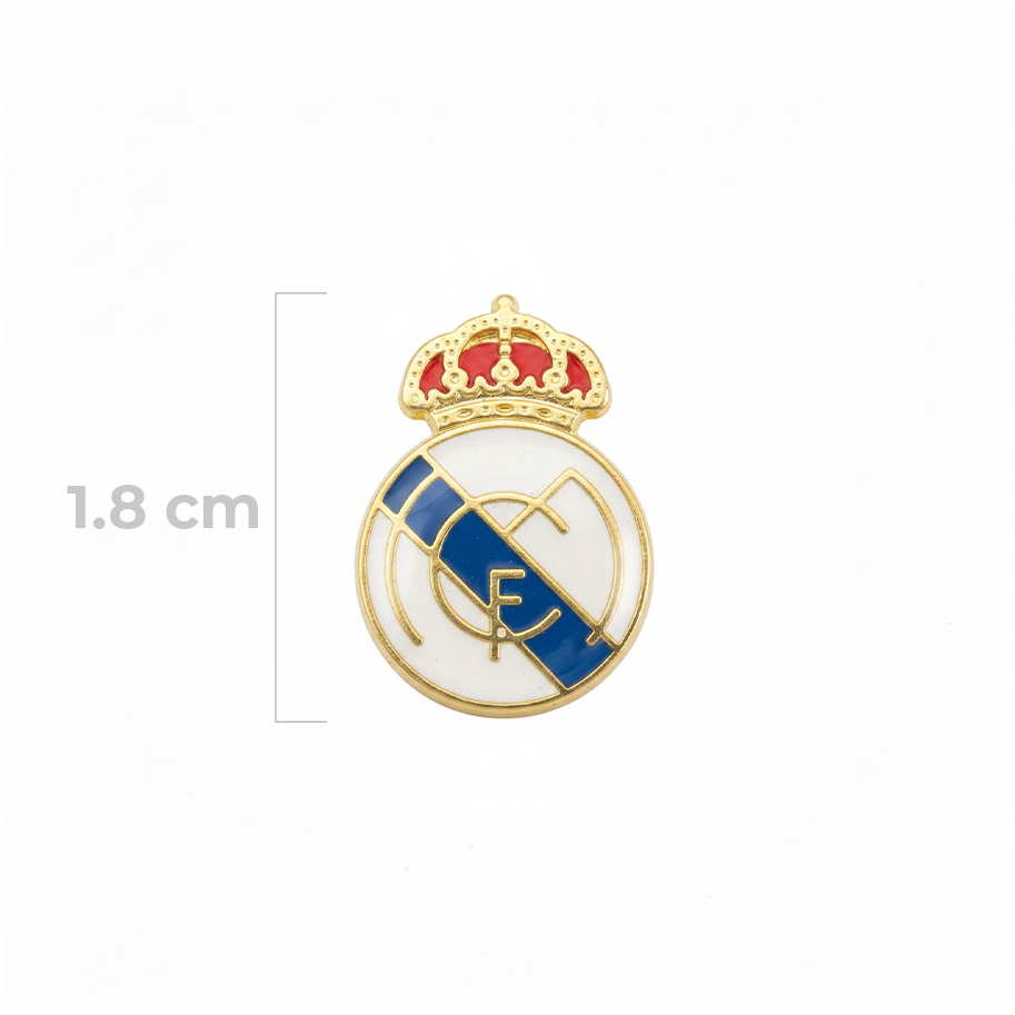 Dije Escudo Real Madrid Doble Cara Gold Filled