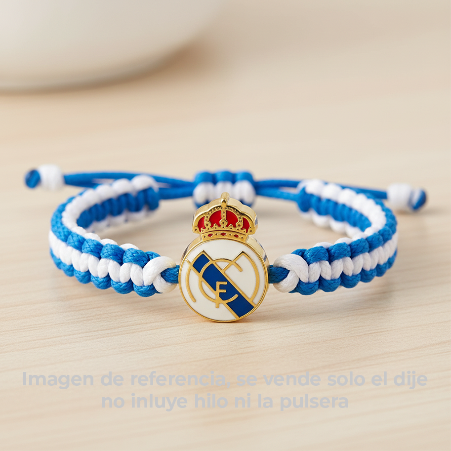 Dije Escudo Real Madrid Doble Cara Gold Filled