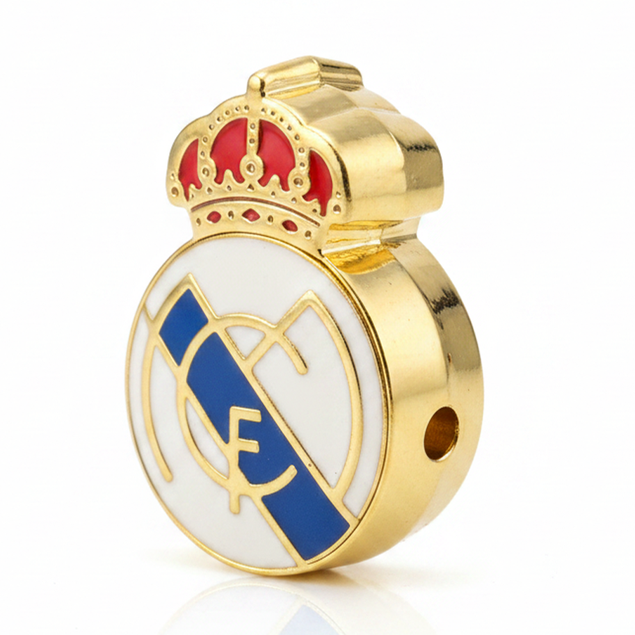 Dije Escudo Real Madrid Doble Cara Gold Filled