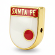 Dije Escudo Santa Fe Doble Cara Gold Filled