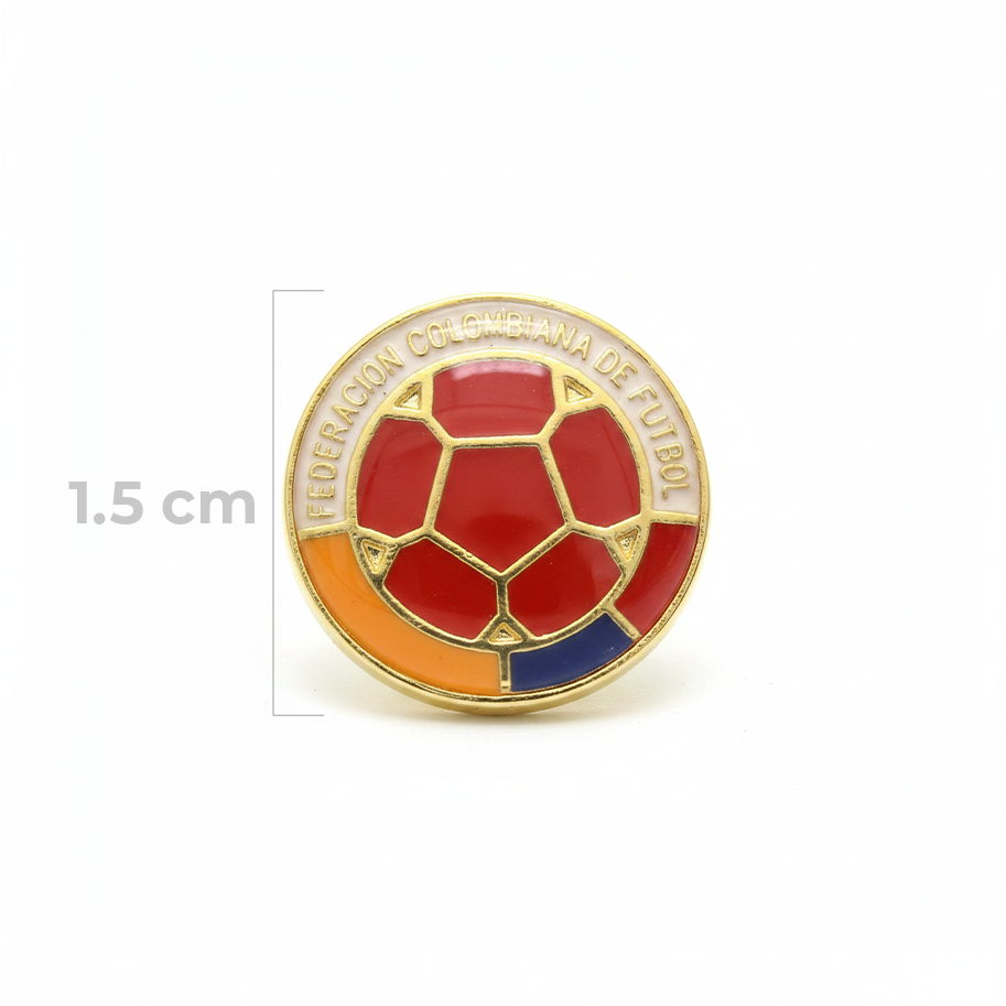 Dije Escudo Selección Colombia Doble Cara Gold Filled