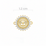 Dije Espiritu Santo Circones Pulsera Dorado Rodinado