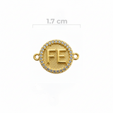 Dije Fé Pulsera Dorado Rodinado