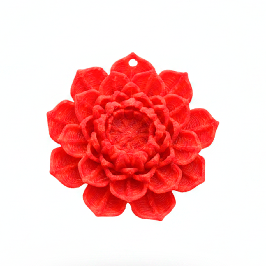 Dije Flor De Loto 4cm En Acrilico