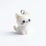 Dije Gato Blanco Acrílico