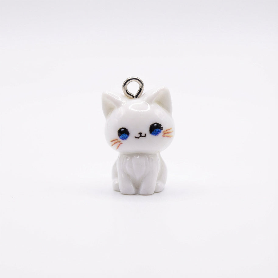 Dije Gato Blanco Acrílico