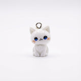 Dije Gato Blanco Acrílico
