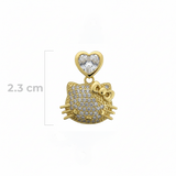 Dije Hello Kitty Dorado Rodinado