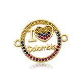 Dije I Love Colombia Rodinado