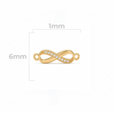 Placa Lisa Para Pulsera 18mm x 6mm Oro Laminado