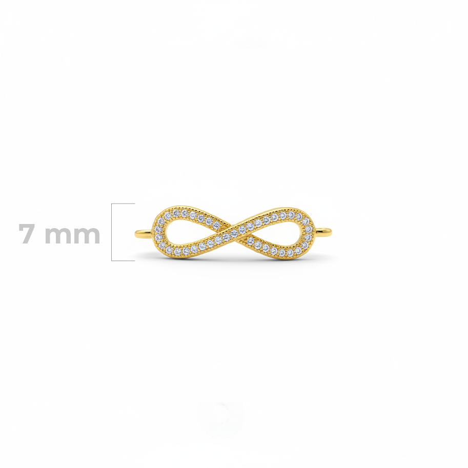 Dije Infinito Dorado Rodinado