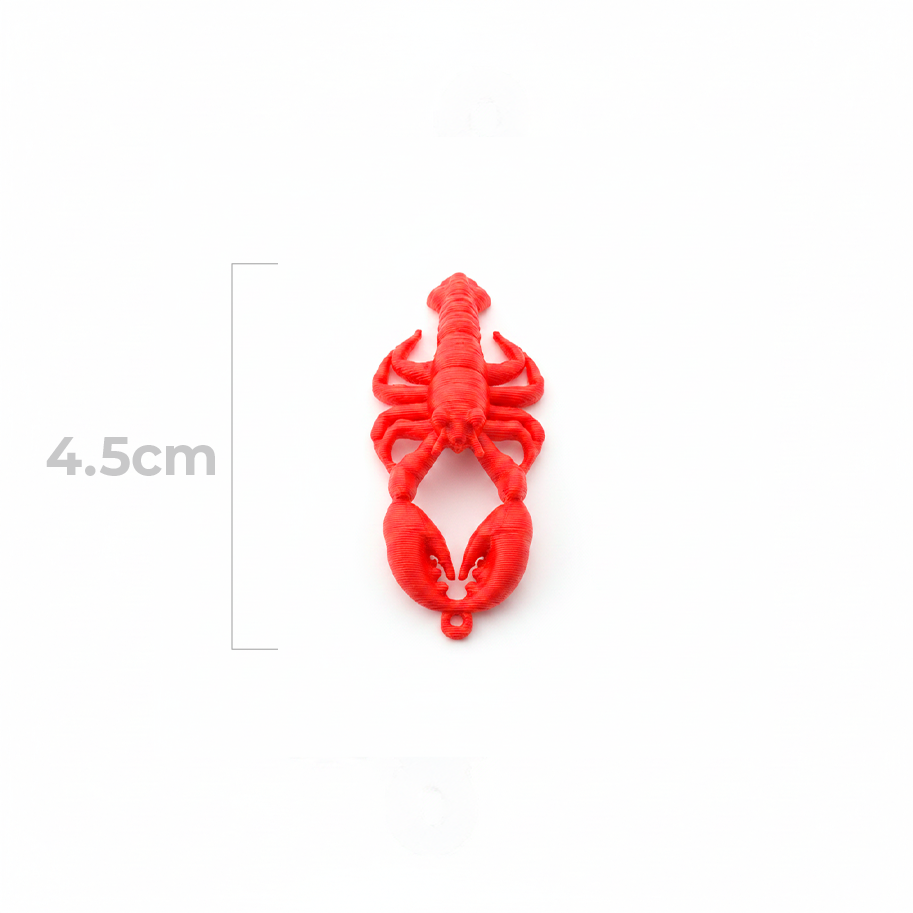 Dije Langosta 4.5Cm Collar Acrílico