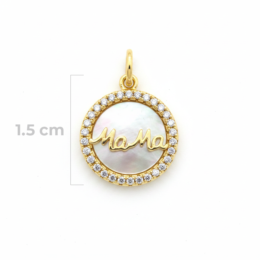 Dije Mamá Nacarado Dorado Rodinado