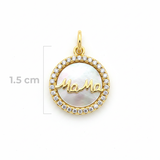 Dije Mamá Nacarado Dorado Rodinado