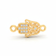 Dije Mano Hamsa Pequeña Pulsera Dorado Rodinado