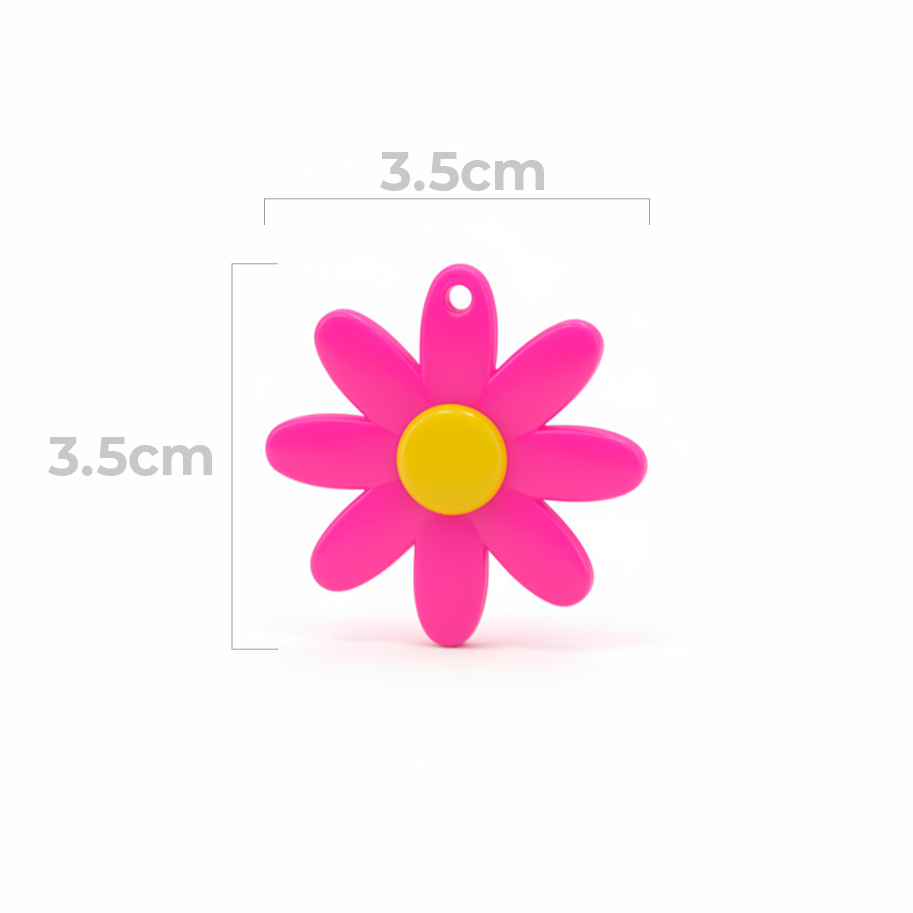Dije Margarita Acrilico 3.5 Fucsia
