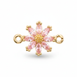 Dije Margarita Cristal Pulsera Piedra Rosada Rodinado