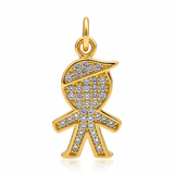 Dije Niño Collar Dorado Rodinado