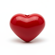 Dije Pasador Corazón Liso Vino Tinto 1.8 cm Acrílico