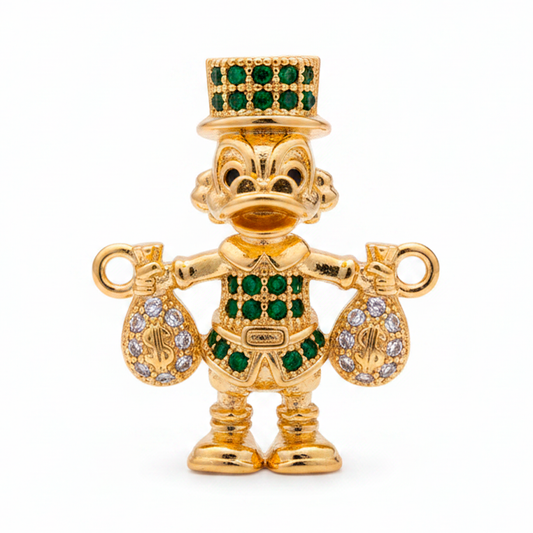 Dije Pato Oro Laminado Para Pulsera