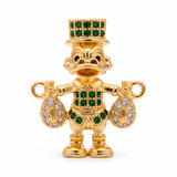 Dije Pato Oro Laminado Para Pulsera