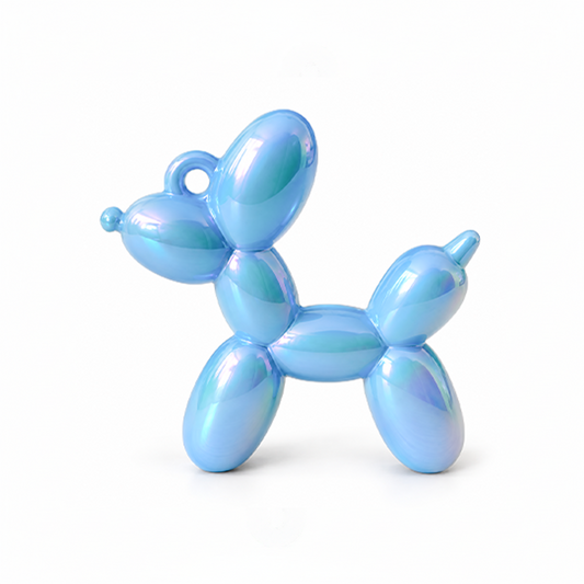 Dije Perro Globo Chunky Azul Cielo Perlado AB