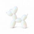 Dije Perro Globo Chunky Blanco Perlado AB