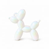 Dije Perro Globo Chunky Blanco Perlado AB