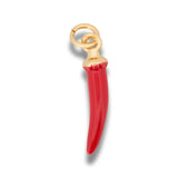 Dije Pimiento Rojo Dorado Rodinado