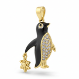 Dije Pingüino Dorado Rodinado