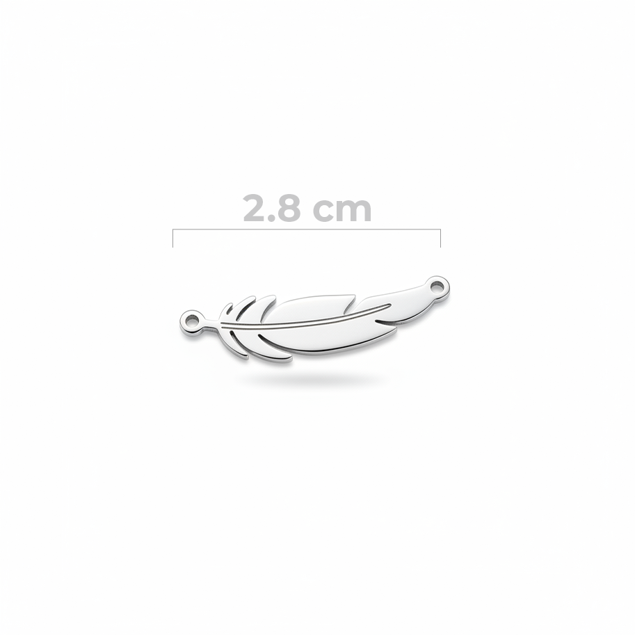 Dije Pluma Acero