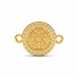 Dije San Benito Oro Laminado Para Pulsera