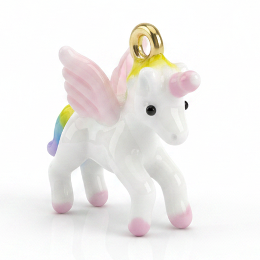 Dije Unicornio Rodinado Pintado