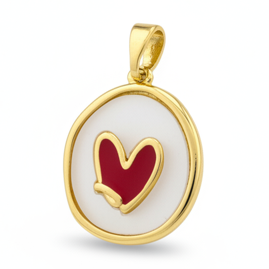 Dije Vintage Corazón Rodinado