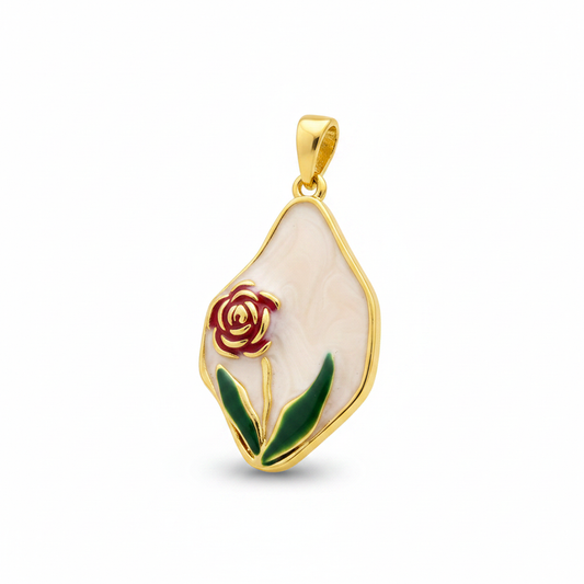 Dije Vintage Rosa Nacarada Rodinado