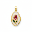 Dije Vintage Tulipán Rosado Rodinado