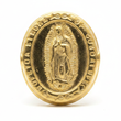 Dije Virgen Guadalupe 12mm Pasador Oro Laminado