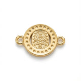 Dije san Benito circulo pulsera pequeño Dorado Rodinado