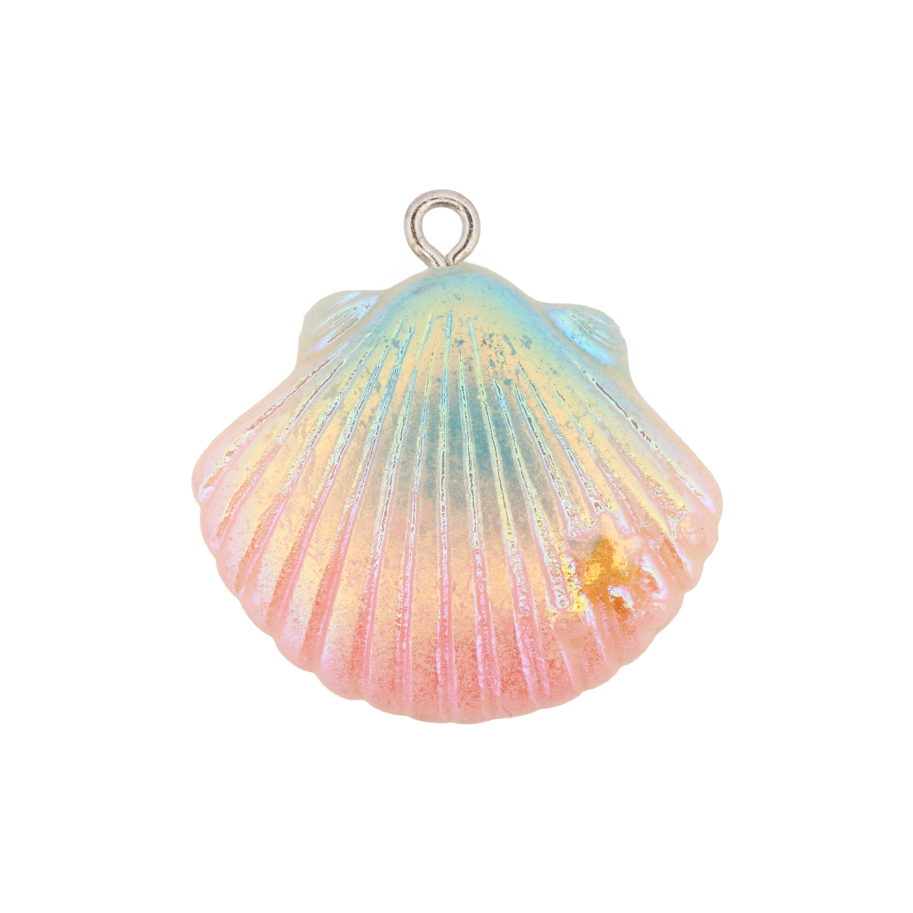 Dije Concha Bicolor Acrílico