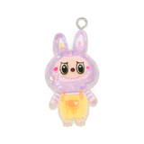 Dije Labubu Lila Con Glitter Acrílico