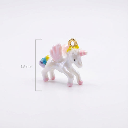 Dije Unicornio Rodinado Pintado