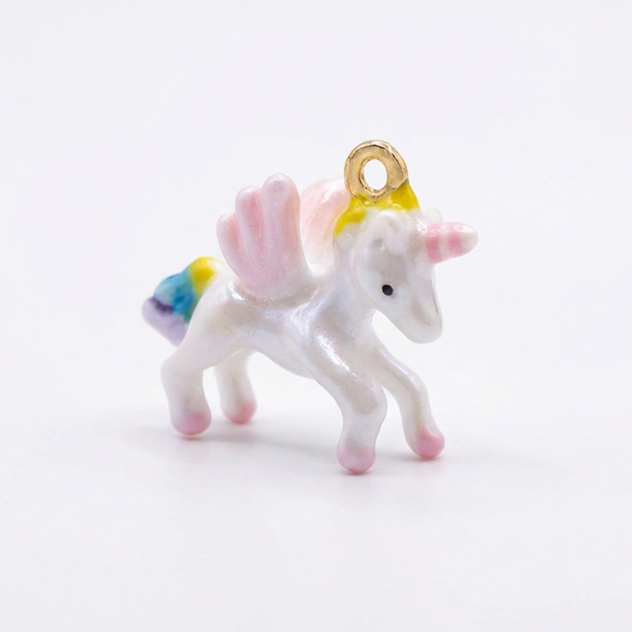 Dije Unicornio Rodinado Pintado