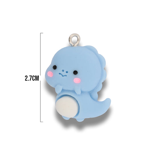 Dije Acrílico Dino Baby Azul