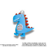 Dije Acrílico Dinosaurio Azul
