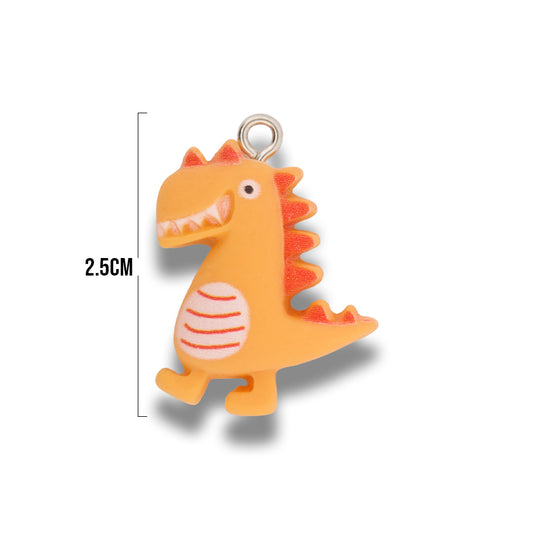 Dije Acrílico Dinosaurio Amarillo