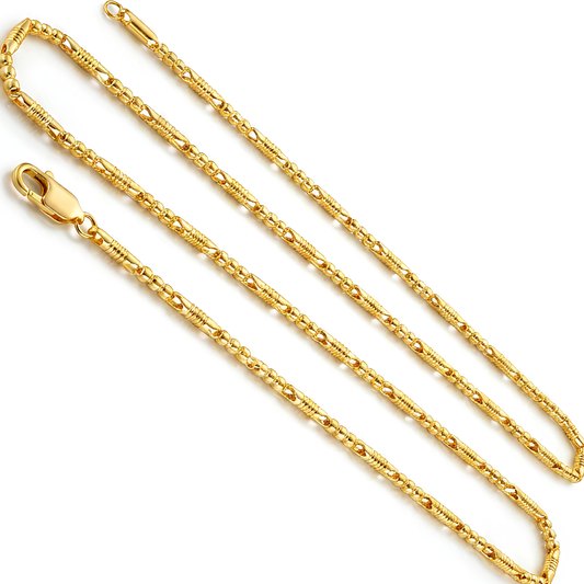 Cadena Rustica Cilindro 60Cms Dorado Rodinado